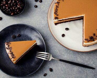 Coffee Caramel Mousse Cake