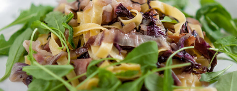 Tagliatelle with Radicchio & Rocket